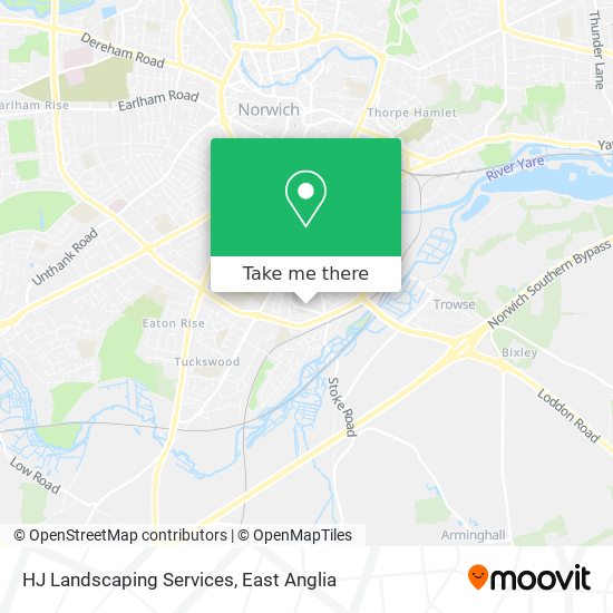 HJ Landscaping Services map