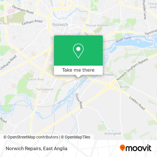 Norwich Repairs map