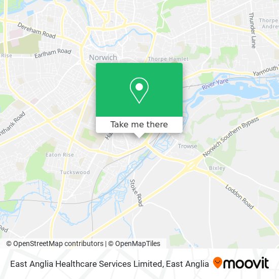 East Anglia Healthcare Services Limited map
