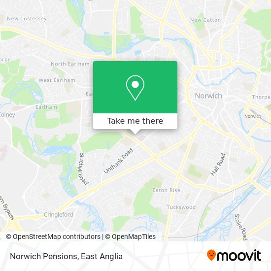 Norwich Pensions map