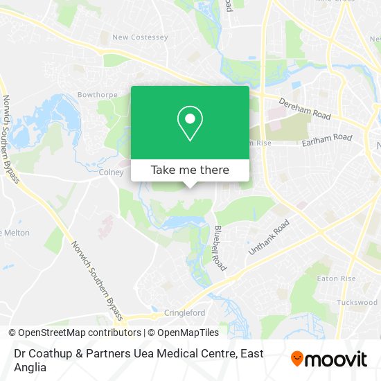 Dr Coathup & Partners Uea Medical Centre map