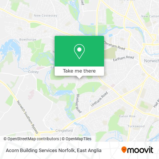 Acorn Building Services Norfolk map