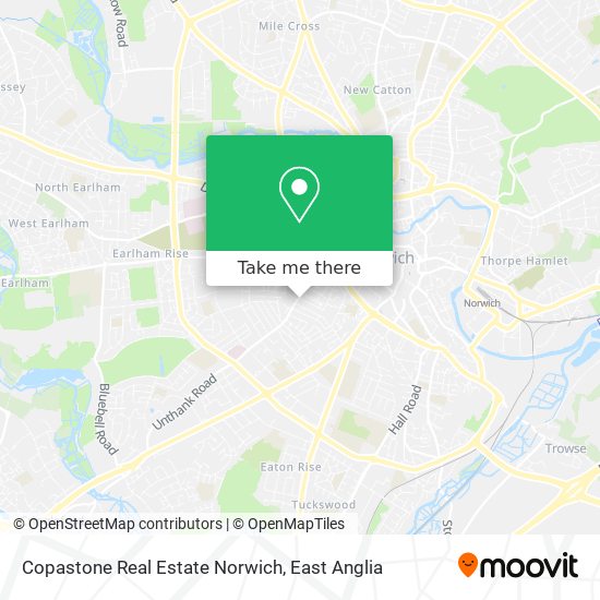 Copastone Real Estate Norwich map