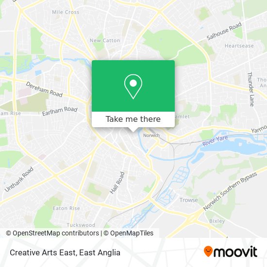 Creative Arts East map