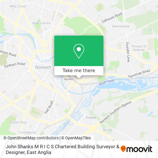 John Shanks M R I C S Chartered Building Surveyor & Designer map