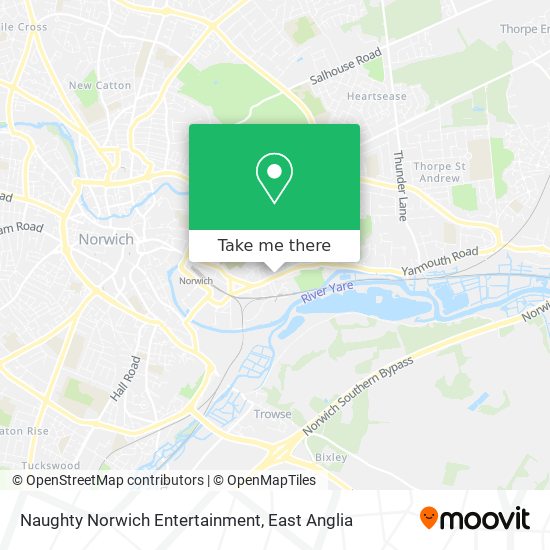 Naughty Norwich Entertainment map