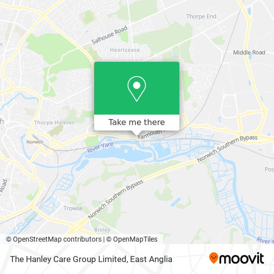 The Hanley Care Group Limited map