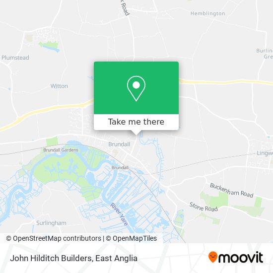 John Hilditch Builders map