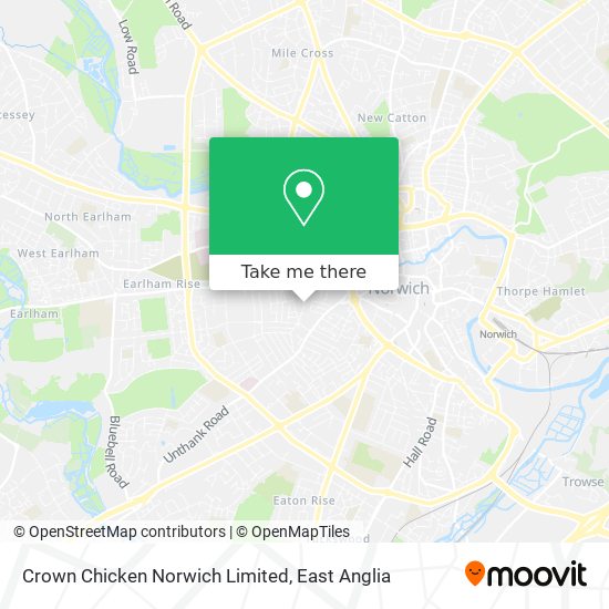 Crown Chicken Norwich Limited map