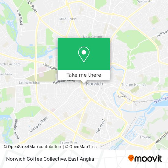 Norwich Coffee Collective map