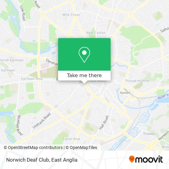 Norwich Deaf Club map