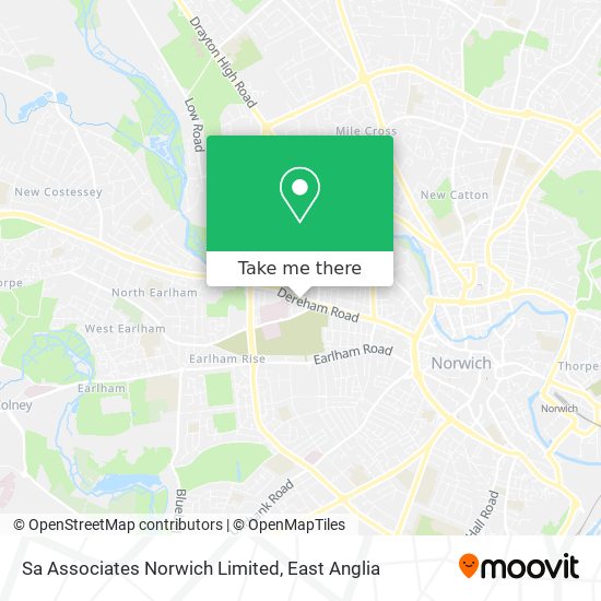 Sa Associates Norwich Limited map