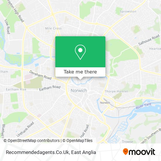 Recommendedagents.Co.Uk map