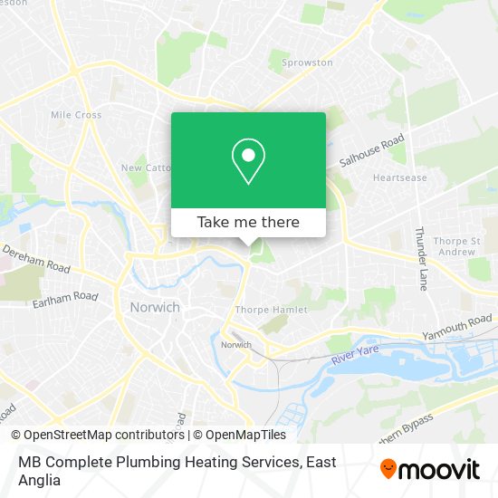 MB Complete Plumbing Heating Services map
