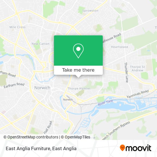 East Anglia Furniture map