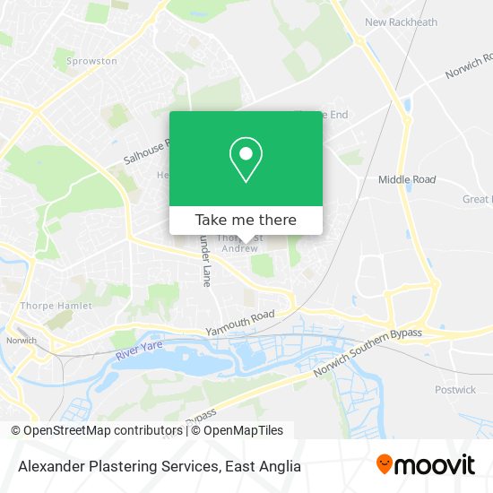 Alexander Plastering Services map