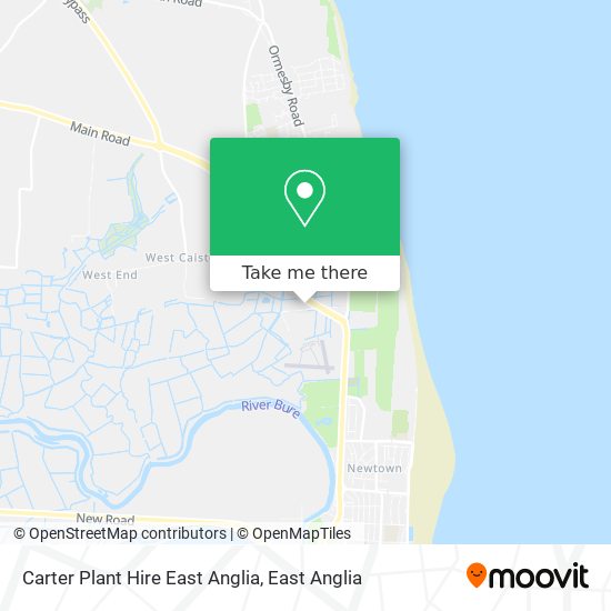 Carter Plant Hire East Anglia map