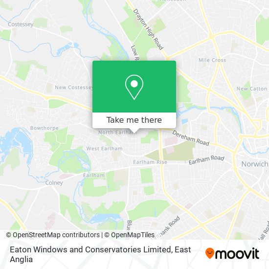 Eaton Windows and Conservatories Limited map