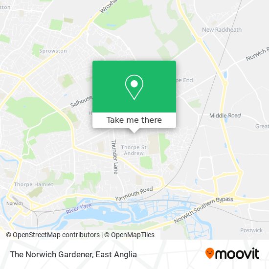 The Norwich Gardener map