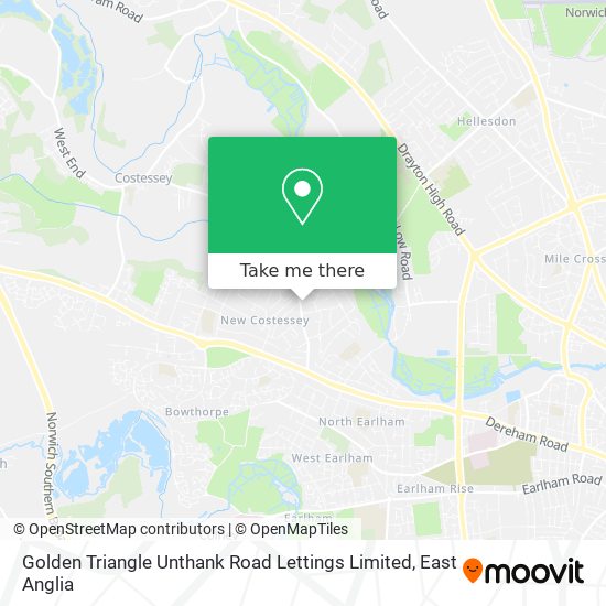 Golden Triangle Unthank Road Lettings Limited map