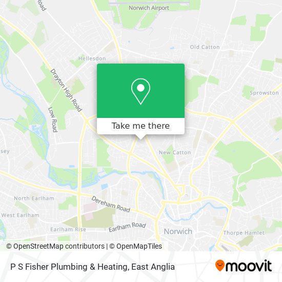 P S Fisher Plumbing & Heating map