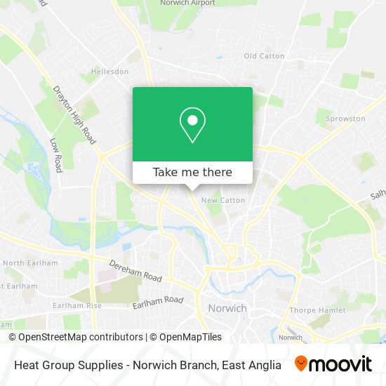 Heat Group Supplies - Norwich Branch map