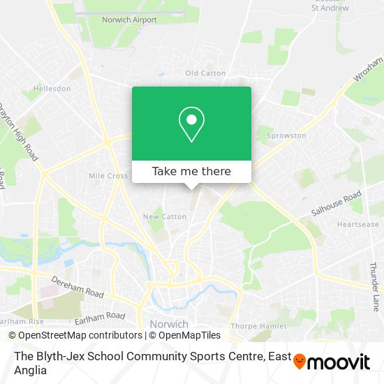 The Blyth-Jex School Community Sports Centre map