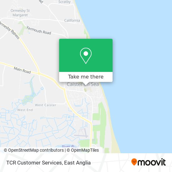 TCR Customer Services map