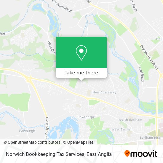 Norwich Bookkeeping Tax Services map