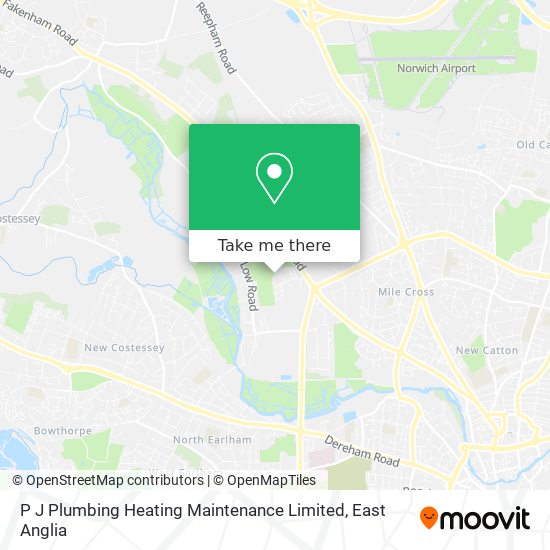 P J Plumbing Heating Maintenance Limited map