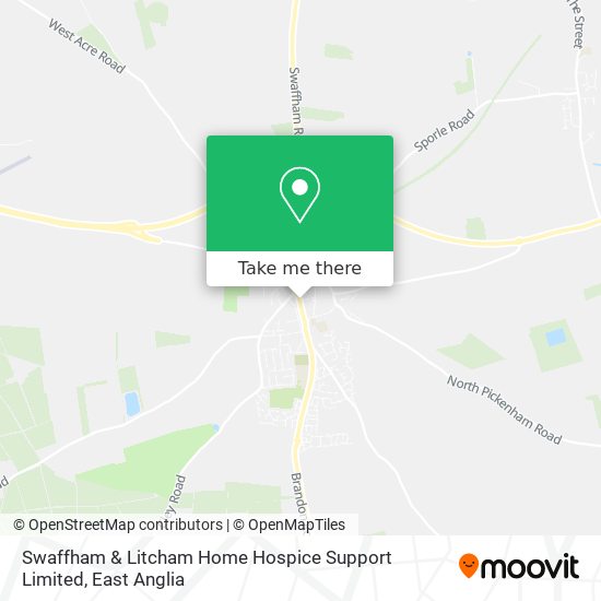 Swaffham & Litcham Home Hospice Support Limited map
