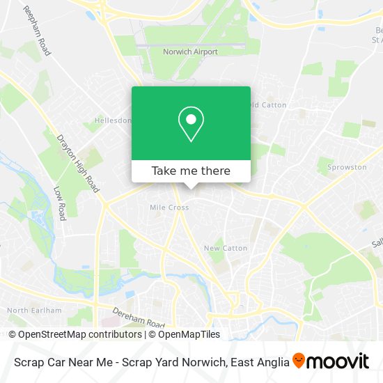 Scrap Car Near Me - Scrap Yard Norwich map