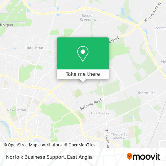Norfolk Business Support map