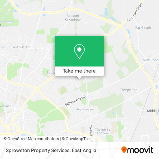 Sprowston Property Services map