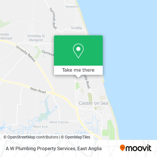 A W Plumbing Property Services map