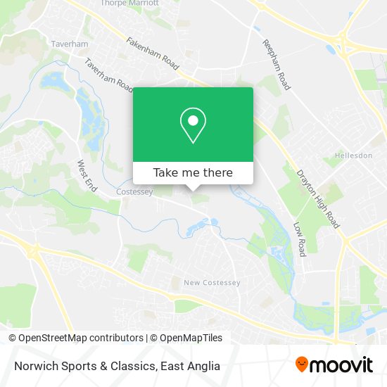Norwich Sports & Classics map