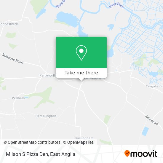 Milson S Pizza Den map