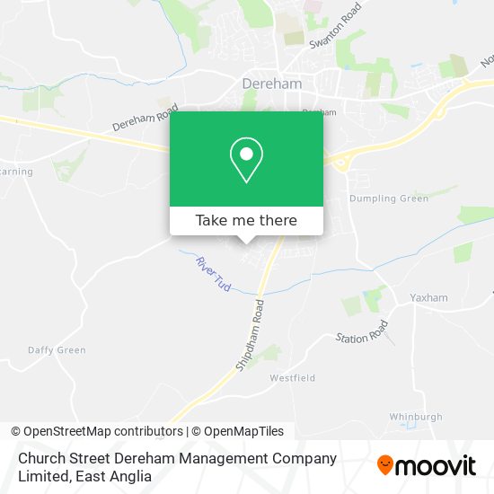 Church Street Dereham Management Company Limited map