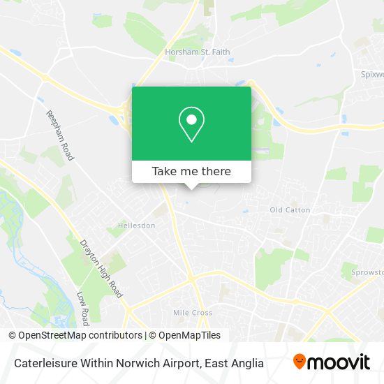 Caterleisure Within Norwich Airport map