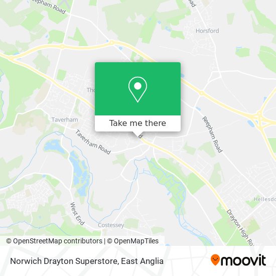 Norwich Drayton Superstore map