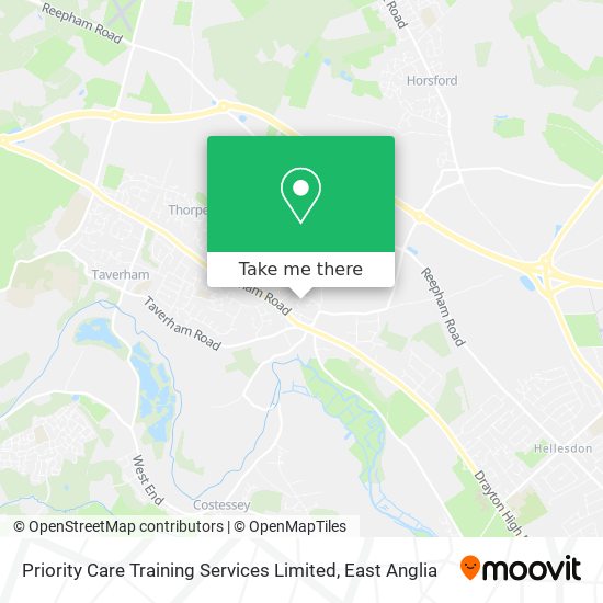 Priority Care Training Services Limited map