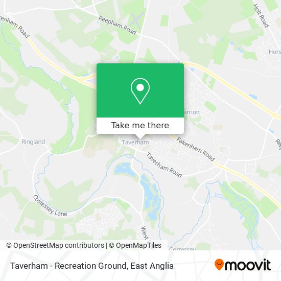 Taverham - Recreation Ground map