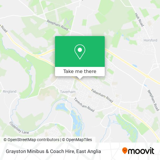 Grayston Minibus & Coach Hire map