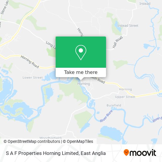S A F Properties Horning Limited map