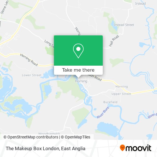 The Makeup Box London map