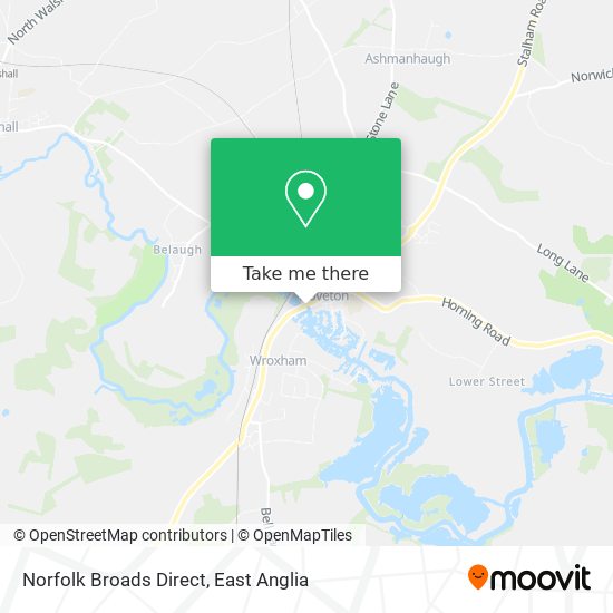 Norfolk Broads Direct map