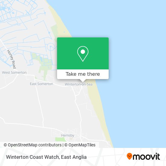 Winterton Coast Watch map