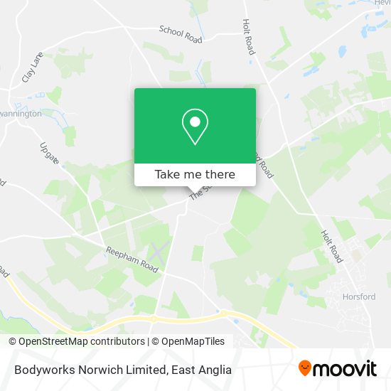 Bodyworks Norwich Limited map