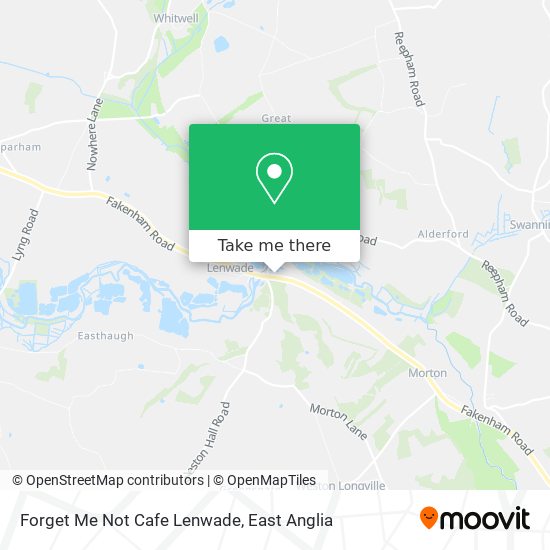 Forget Me Not Cafe Lenwade map