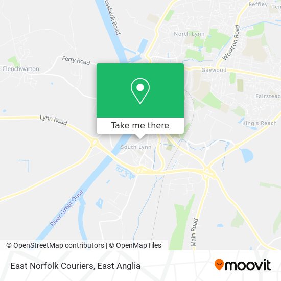 East Norfolk Couriers map